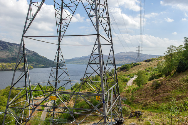 Power line by Loch Katrine