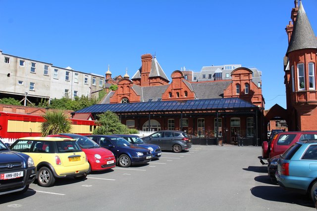 The revamped Douglas railway station from the car park