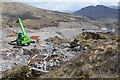 NG9937 : Hydro construction site above Glen Ling by Jim Barton