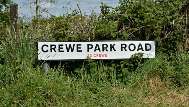 Name sign, Crewe Park Road near Glenavy - May 2017(1)