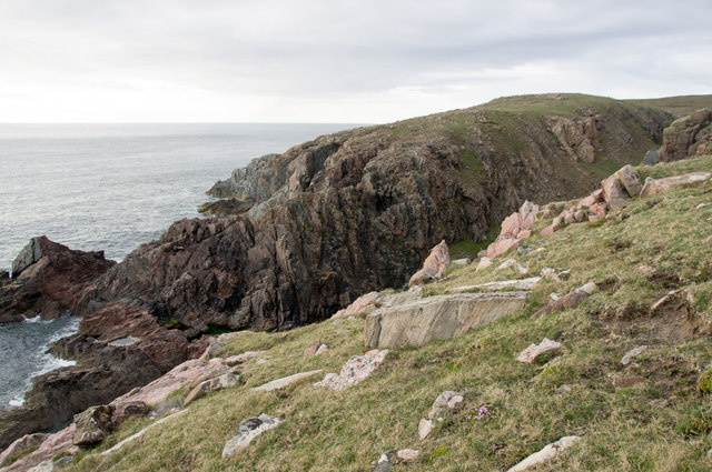 Cliffline near Dunan Beag