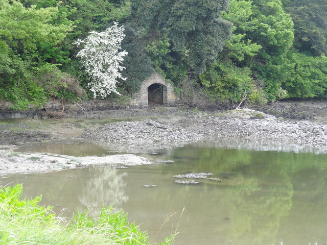 Old Abandoned Stone Boathouse on River Suir