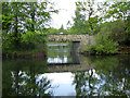 Blocked entrance to Wharfenden Lake