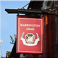 The sign of The Harrington Arms