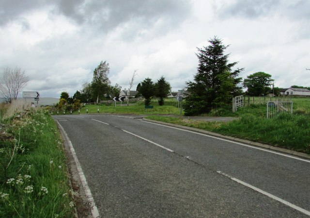 Turning into Dryside Road, Lomond Hills