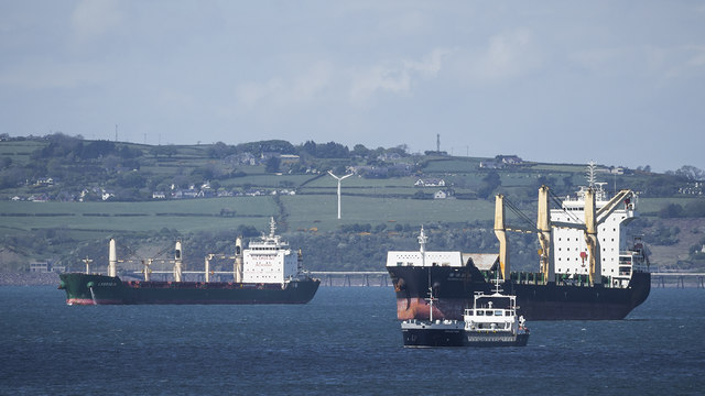 Ships off Bangor