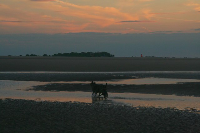 Evening frolick on the beach at Donna Nook