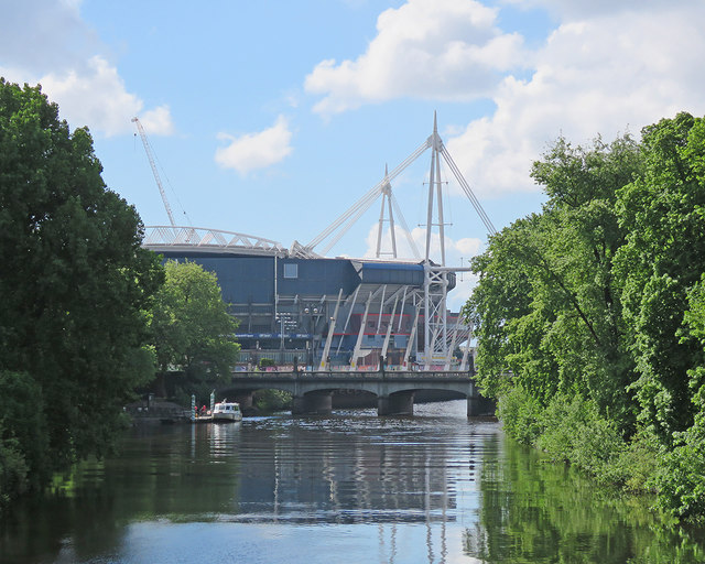 Cardiff: Millennium Footbridge to Millennium Stadium