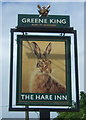 Sign for the Hare Inn, Long Melford