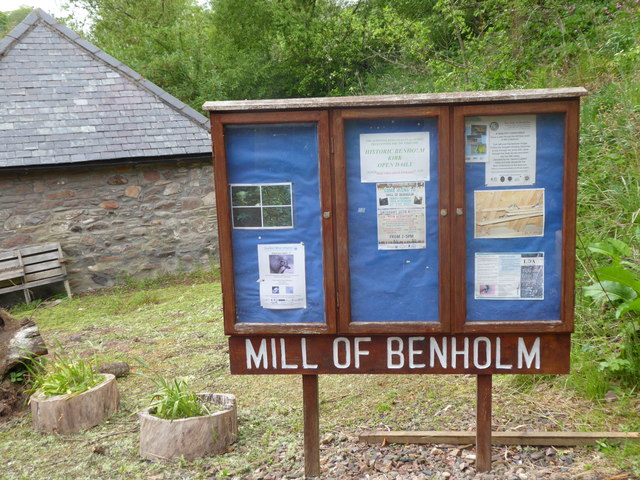 Mill of Benholm notice board