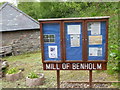 NO8069 : Mill of Benholm notice board by Stanley Howe