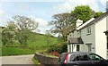 House and junction near Bickham Bridge