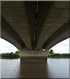 SE8307 : M180 motorway bridge crossing the River Trent by Mat Fascione