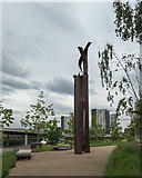 TQ3884 : 9/11 Memorial, Olympic Park, Stratford by Christine Matthews