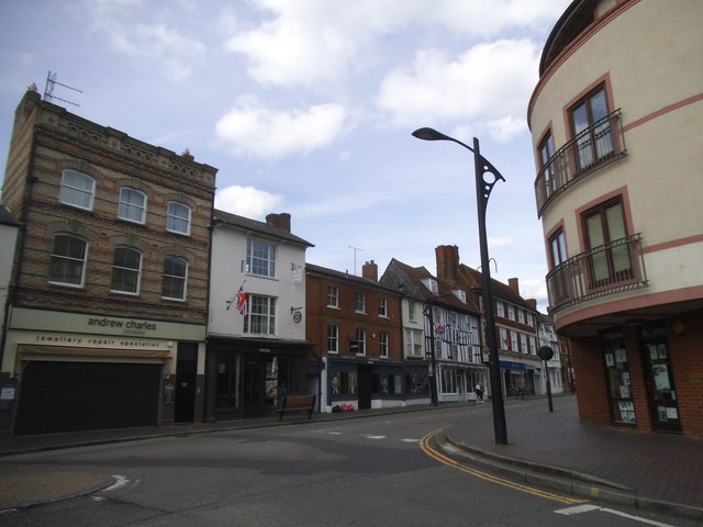The centre of Newport Pagnell