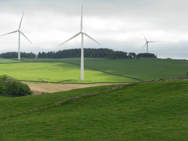 Three Long Park Wind Farm Turbines