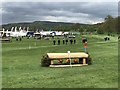 SK2570 : Cross-country fence at Chatsworth Horse Trials by Jonathan Hutchins
