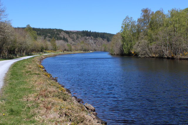 Caledonian Canal North of Cullochy Lock
