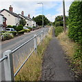 Elevated pavement above Hereford Road, Monmouth