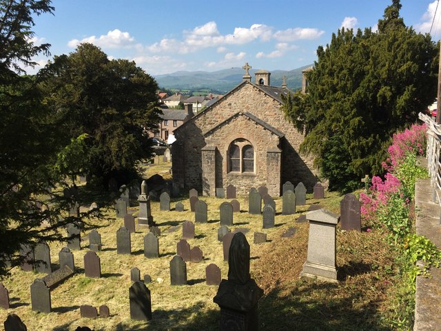 Church yard Glan Conwy on an early summers day