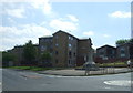 Flats and War Memorial, Laurieston