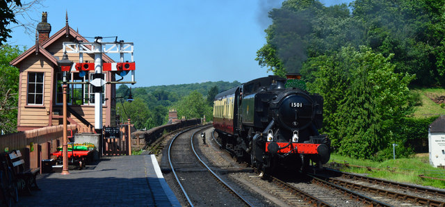Hawksworth pannier 1501 on a Footplate Experience working