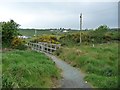 SH5337 : Footbridge on the path to Glan y Morfa Mawr by Christine Johnstone