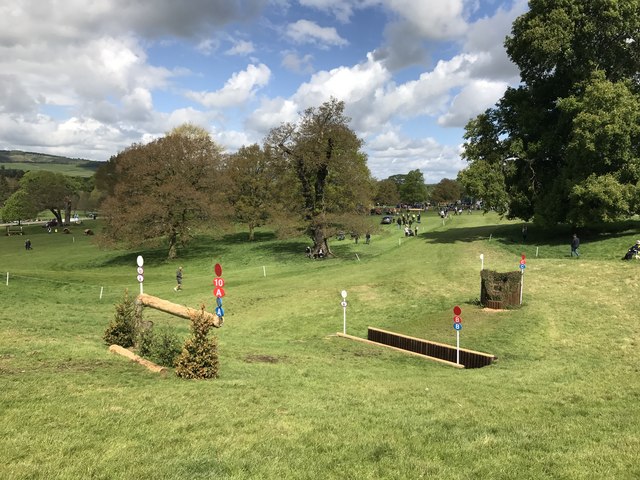 Cross-country fences at Chatsworth Horse Trials