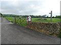 Farm entrance and footpath