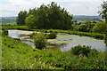 Pond below All Saints Church, Kington Magna