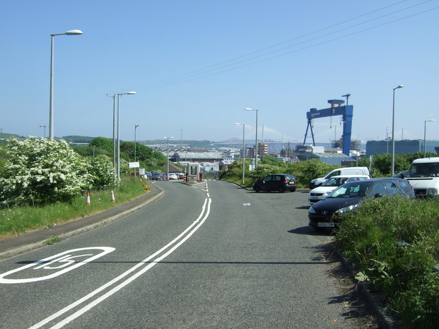 Entrance to Rosyth Dockyard