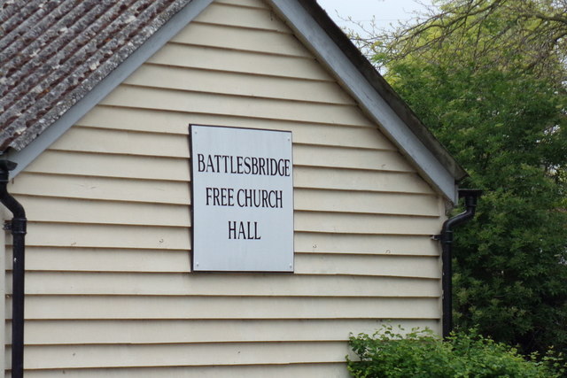 Battlesbridge Free Church Hall sign