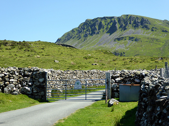 Gate on the mountain road from Arthog to Dolgellau