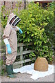 Collecting an unwanted bee swarm at Swallow Barn