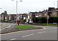 Houses at the eastern end of Park Court Road, Bridgend