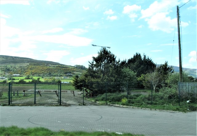 Entrance gate to the former ROI Customs compound on the R132 (Dublin Road)