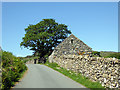 Stone barn and dry stone wall