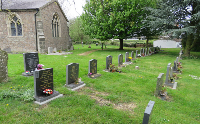 Fronts of gravestones in St Martin Stapleton churchyard