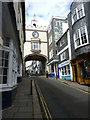SX8060 : Fore Street passing through East Gate and becoming High Street by Chris Gunns