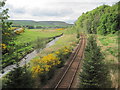 Aberdeen-Inverness railway line looking towards Gartly