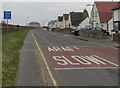 Police Speed Check Area sign, Beach Road East, Prestatyn