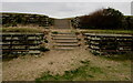 Sandy steps to the beach, Prestatyn