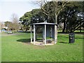 Smokers shelter in Homefield Park