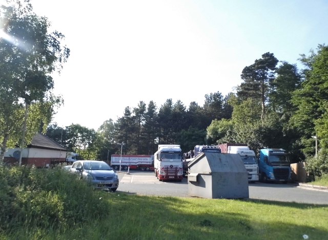 Lorry park on the Thetford Bypass