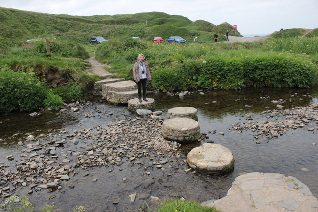 Stepping Stones at Welcombe Mouth