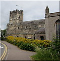 South side of Grade I listed Priory Church of St Mary Chepstow 