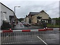 Station Road level crossing with barriers down