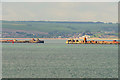 SY6977 : North Ship Channel, Portland Harbour by David Dixon