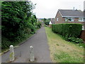 Footpath on the northeast side of Queens Road Nailsea