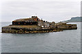 SY7076 : Victorian Fort and Breakwater at Portland Harbour by David Dixon